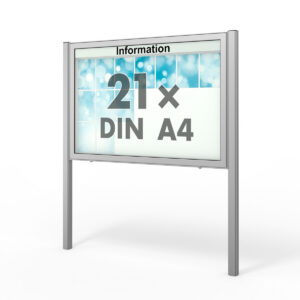 Стенд на стойках 12 А4 (Модель 1)