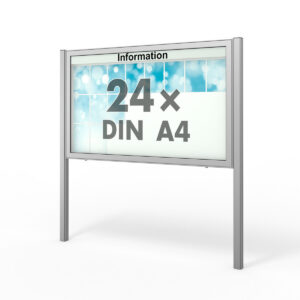 Стенд на стойках 24 А4 (Модель 3)